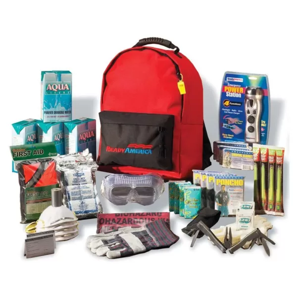 Ready America 4-Person 3-Day Deluxe Emergency Kit with Backpack