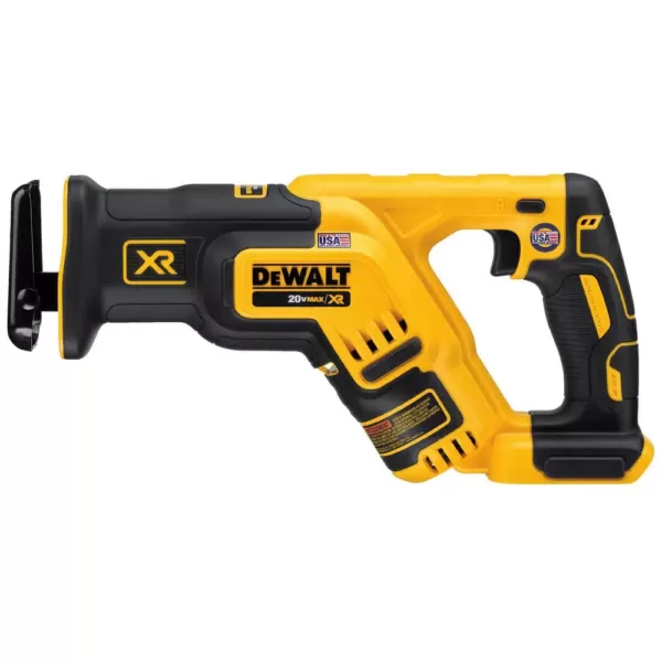 DEWALT 20-Volt MAX Lithium-Ion Cordless Brushless Compact Reciprocating Saw with 20-Volt MAX Premium Li-Ion (1) 5.0Ah Battery