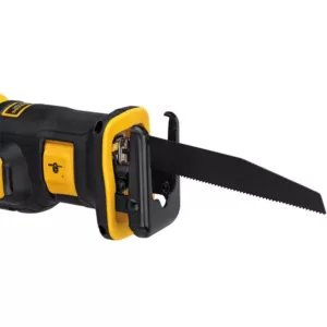 DEWALT 20-Volt MAX Li-Ion Cordless Brushless Compact Reciprocating Saw w/ 20-V 1/2 in. Impact Wrench with Detent Pin(Tool-Only)