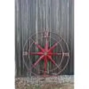 3R Studios 41 in. Dia. Compass Rose Metal Wall Plaque