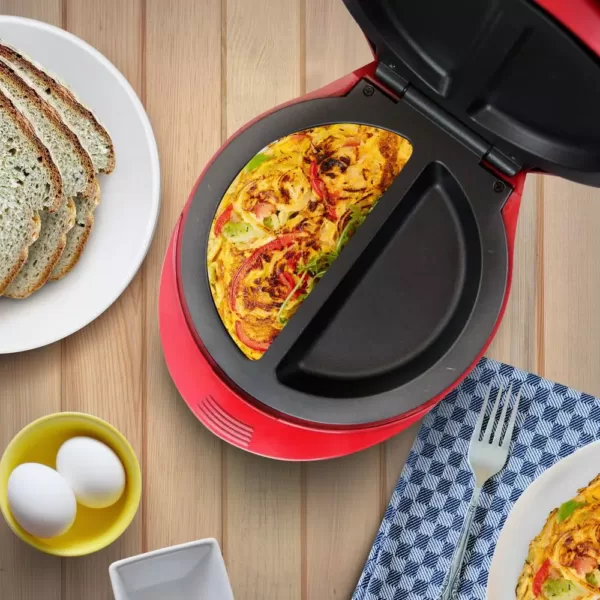 Better Chef 4-Egg Electric Double Red Omelet Maker