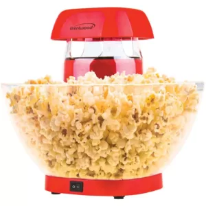 Brentwood Appliances 1200-Watt 196 oz. Red Hot-Air Popcorn Machine