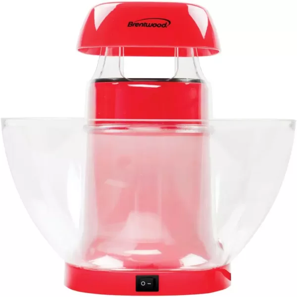 Brentwood Appliances 1200-Watt 196 oz. Red Hot-Air Popcorn Machine