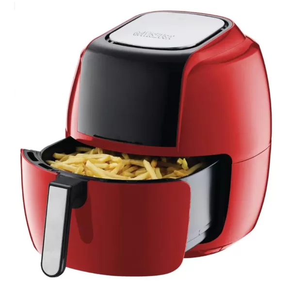 GoWISE USA 8-in-1 7.0 Qt. Red Electric Air Fryer with Recipe Book