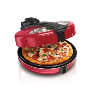 Hamilton Beach 180 sq. in. Red Metal Pizza Maker