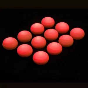 LUMABASE 1.25 in. D x 0.875 in. H x 1.25 in. W Red Floating Blimp Lights (12-Count)