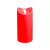 LUMABASE 7 in. Red Battery Operated Pillar Candle with Moving Flame