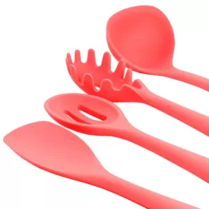 MegaChef Red Silicone Cooking Utensils (Set of 12)