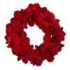 Nearly Natural 22 in. Amaryllis Artificial Wreath