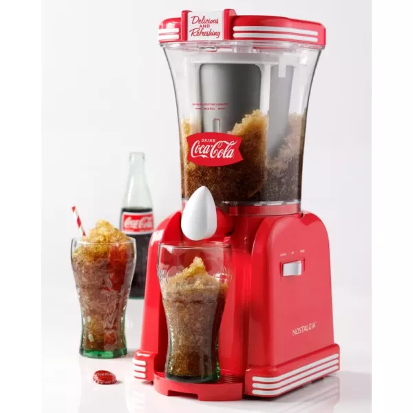 Nostalgia 32 oz. Red Coca-Cola Slush Drink Maker with Cord Storage