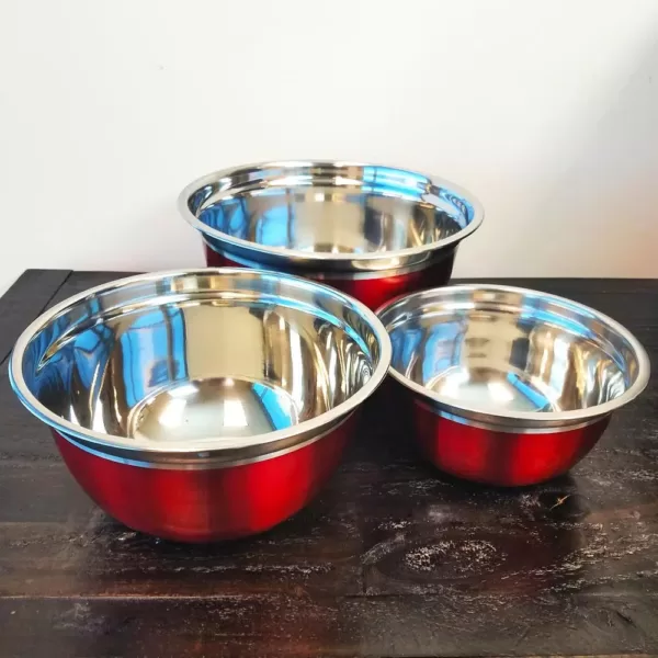 Oster Rosamond 3-Piece Stainless Steel Mixing Bowl Set