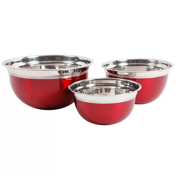 Oster Rosamond 3-Piece Stainless Steel Mixing Bowl Set