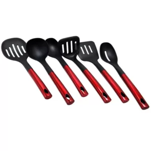 Better Chef Nylon and Stainless Steel Jutcgeb Tools in Red (Set of 6)