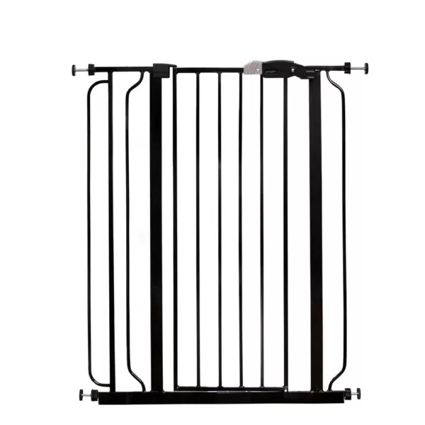 Regalo 41" Black Metal Easy Step Extra Tall Walk-Through Gate