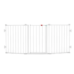 Regalo 31" Metal Flexi Gate Extra Wide Configurable Walk-Through Gate