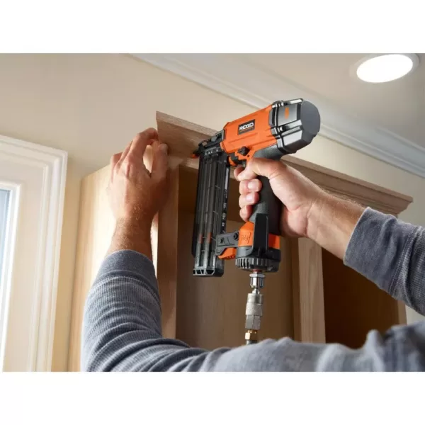 RIDGID 18-Gauge 2-1/8 in. Brad Nailer and 23-Gauge 1-3/8 in. Headless Pin Nailer 2-Tool Combo