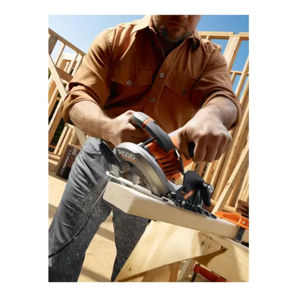 RIDGID 12 Amp Corded 6-1/2 in. Magnesium Compact Framing Circular Saw