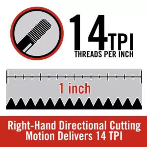 RIDGID 1/2 in. OO-R NPT Right-Hand 14 TPI Die Head