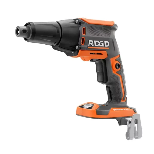 RIDGID 18-Volt Cordless Brushless Drywall Screwdriver with Collated Attachment (Tool-Only)