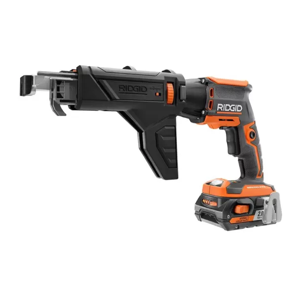 RIDGID 18-Volt Cordless Brushless Drywall Screwdriver with Collated Attachment (Tool-Only)