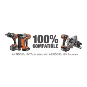 RIDGID 18-Volt Cordless Brushless Drywall Screwdriver with Collated Attachment with 1.5 Ah Lithium-Ion Battery