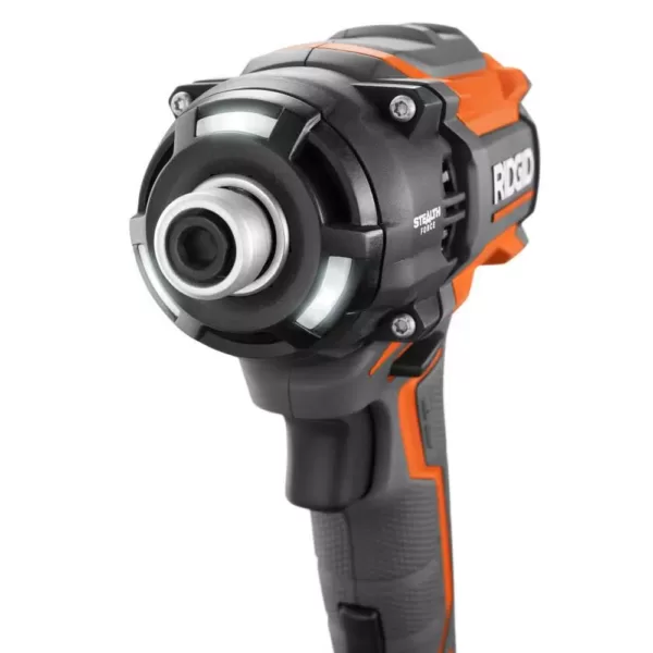 RIDGID 18-Volt Lithium-Ion Brushless Cordless 1/4 in. 3-Speed STEALTH FORCE Impact Driver (Tool Only)