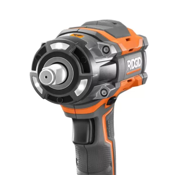 RIDGID 18-Volt OCTANE Cordless Brushless 1/2 in. Impact Wrench (Tool Only) with Belt Clip