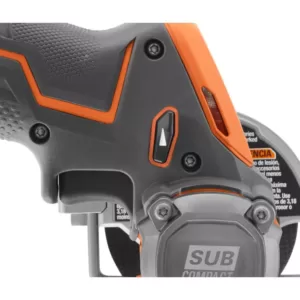 RIDGID 18-Volt SubCompact Lithium-Ion Brushless Cordless 3/8 in. Impact Wrench and 3 in. Multi-Material Saw (Tools Only)