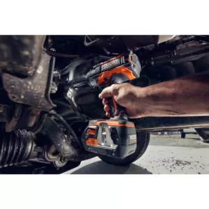 RIDGID 18-Volt Lithium-Ion Brushless Cordless OCTANE 1/2 in. Impact Wrench and LED Mat Light Kit (Tools Only)