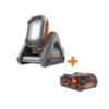 RIDGID 18-Volt Cordless Flood Light with Detachable Light with 1.5 Ah Lithium-Ion Battery