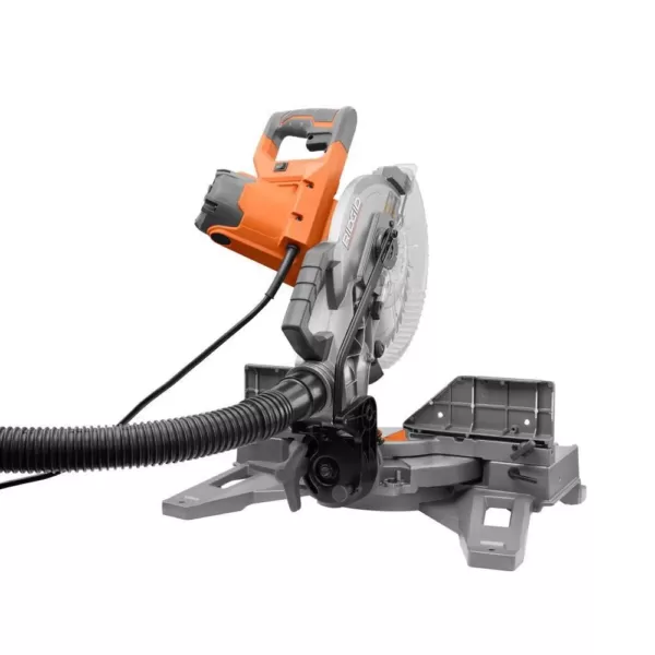 RIDGID 15 Amp 10 in. Dual Bevel Miter Saw with LED Cut Line Indicator