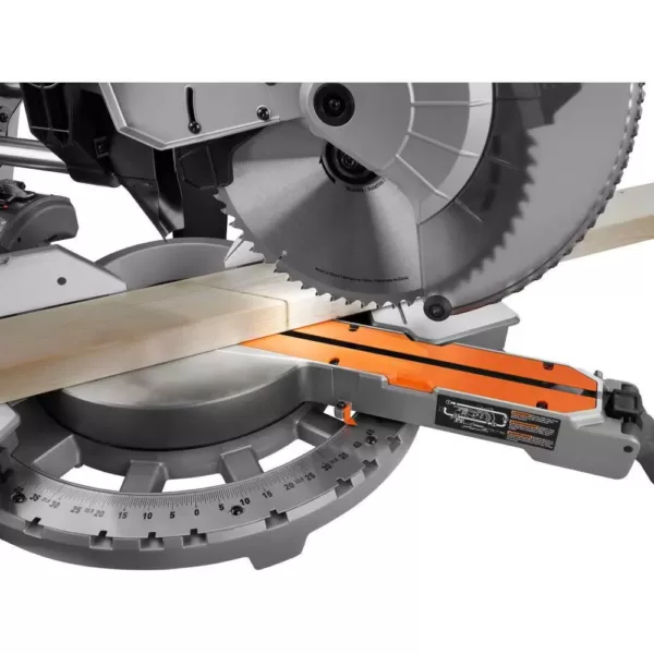 RIDGID 15 Amp Corded 12 in. Dual Bevel Sliding Miter Saw with Universal Mobile Miter Saw Stand with Mounting Braces