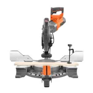 RIDGID 15 Amp Corded 12 in. Dual Bevel Sliding Miter Saw with Universal Mobile Miter Saw Stand with Mounting Braces