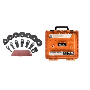 RIDGID JobMax Oscillating Multi-Tool Blade Accessory Kit (14-Piece)