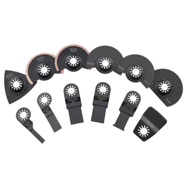 RIDGID JobMax Oscillating Multi-Tool Blade Accessory Kit (14-Piece)