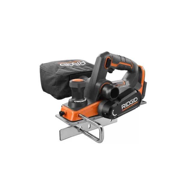 RIDGID 18-Volt OCTANE Cordless Brushless 3-1/4 in. Hand Planer with 18-Volt Lithium-Ion 4.0 Ah Battery and Charger Kit