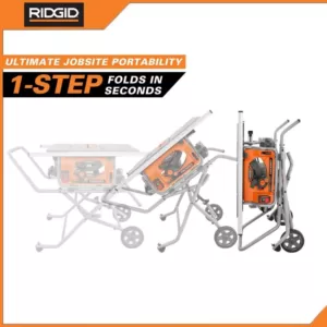 RIDGID 10 in. Pro Jobsite Table Saw with Stand