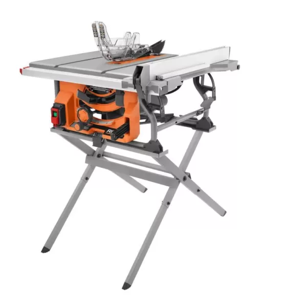 RIDGID 15 Amp 10 in. Table Saw with Folding Stand