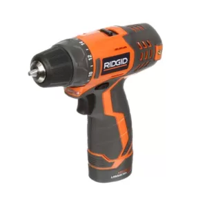 RIDGID 12-Volt Lithium-Ion 3/8 in. Cordless 2-Speed Drill Kit