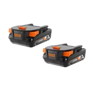 RIDGID 18V Compact Lithium-Ion Battery 2-Pack