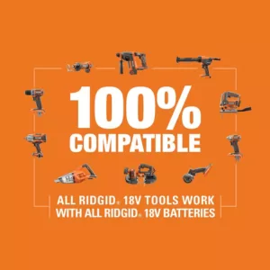 RIDGID 18V Compact Lithium-Ion Battery 2-Pack