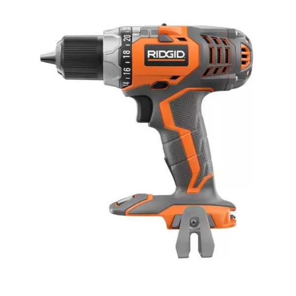 RIDGID 18-Volt Cordless Drill/Driver and Impact Driver Combo Kit with Bonus 18-Volt 1.5 Ah Lithium-Ion Battery (2-Pack)