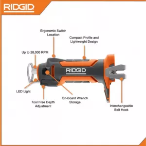 RIDGID 18-Volt Drywall Cut-Out Tool