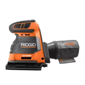 RIDGID 18-Volt OCTANE Cordless Brushless 3-Speed 1/4 Sheet Sander