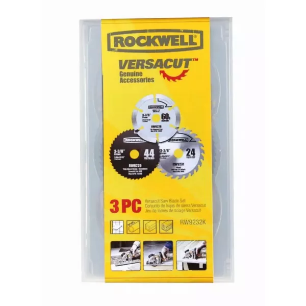 Rockwell VERSACUT Blade Set (3-Piece)