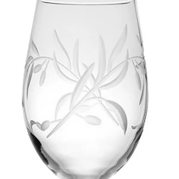 Rolf Glass Olive Branch 18 oz. Clear All Purpose Wine Glass (Set of 4)