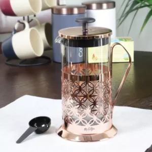 Mr. Coffee Trellise 32 oz. Rose Gold Coffee Press