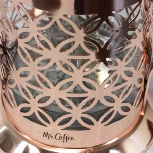 Mr. Coffee Trellise 32 oz. Rose Gold Coffee Press