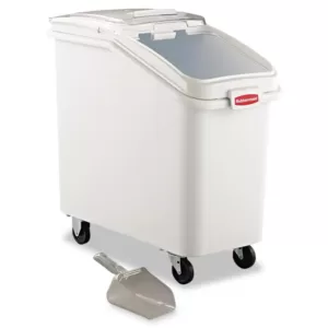 Rubbermaid Commercial Products 26.2 Gal. White ProSave Mobile Ingredient Bin