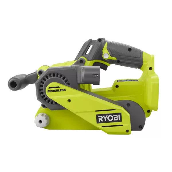 RYOBI 18-Volt ONE+ Cordless Brushless 3 in. x 18 in. Belt Sander with 4.0 Ah Lithium-Ion Battery